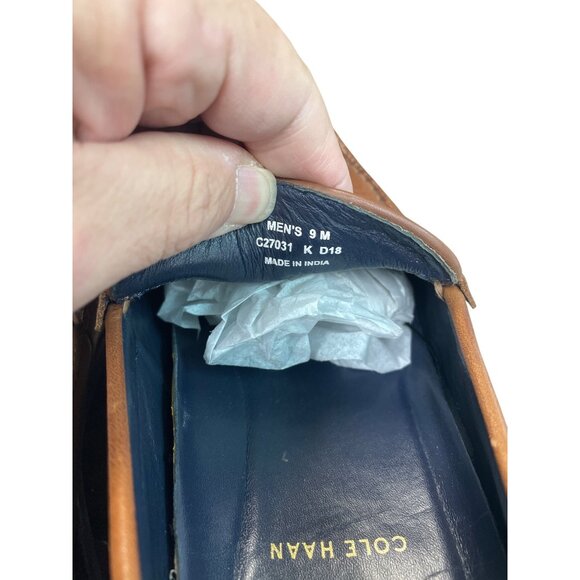 Cole Haan Pinch Mens Brown Leather Maine Classic slip Loafers Sz 9M SKU 9573 - Picture 6 of 16